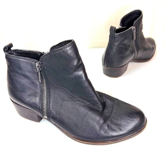 Lucky Brand Shoes - LUCKY BRAND Black Leather Ankle Boots Women's SIze 8 Capsule Classic Western